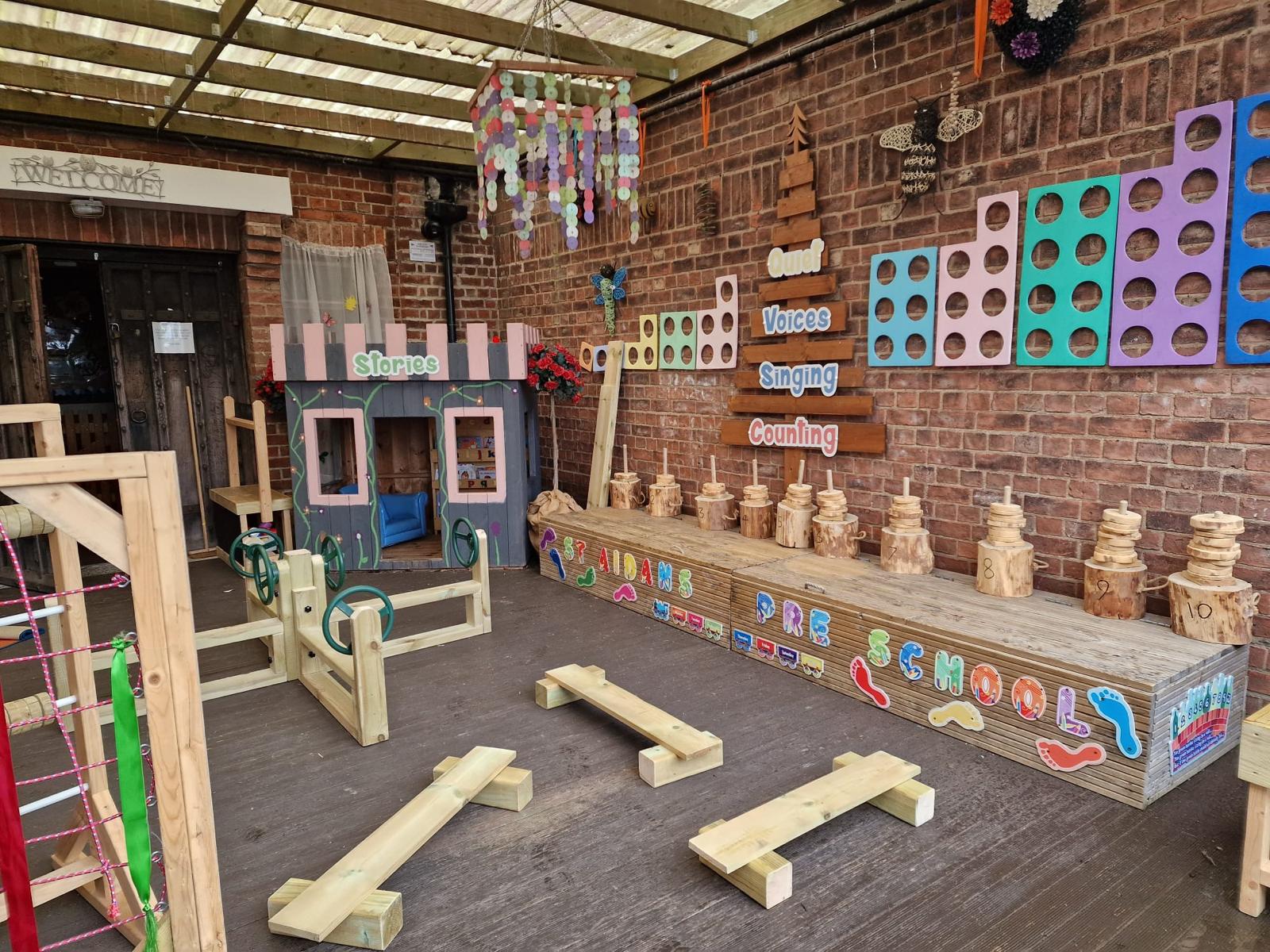 Children playing at St Aidans